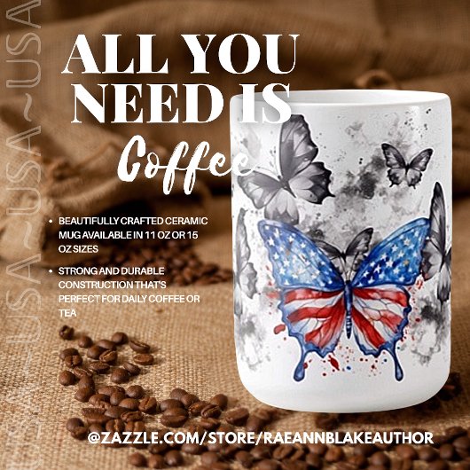 USA Patriotische Keramik Tasse