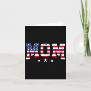 Usa Patriotische Mama Muttertag Amerikanische Flag Karte