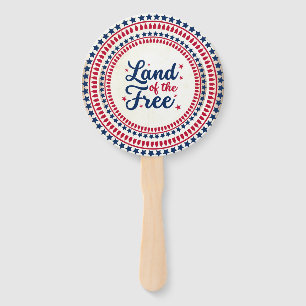 USA/patriotischer 4. Juli Land der Freiheit Fächer