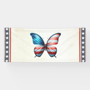 USA/patriotischer 4. Juli Schmetterling Banner
