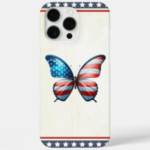 USA/patriotischer 4. Juli Schmetterling iPhone 16 Pro Max Hülle