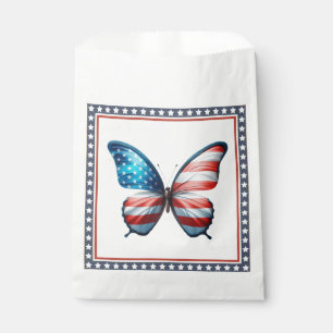 USA/patriotischer 4. Juli Schmetterling Geschenktütchen
