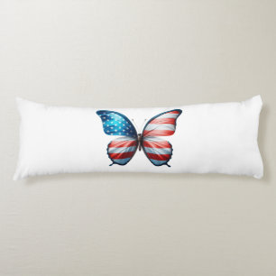 USA/patriotischer 4. Juli Schmetterling Seitenschläferkissen