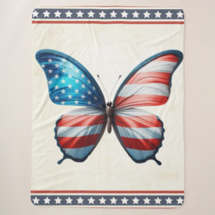 USA/patriotischer 4. Juli Schmetterling Sherpadecke