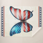 USA/patriotischer 4. Juli Schmetterling Sherpadecke (Vorderseite (Horizontal))