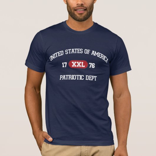 USA patriotischer Abteilungs-T - Shirt (Vorderseite)