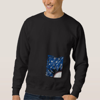 USA Patriotischer Baseball Herren 4. Juli Amerikan Sweatshirt