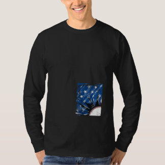 USA Patriotischer Baseball Herren 4. Juli Amerikan T-Shirt