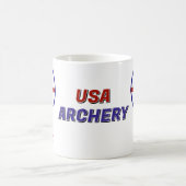 USA Patriotischer Bogenschießen Kaffeetasse (Mittel)