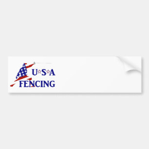 USA Patriotischer Fecht En Garde Sport Autoaufkleber