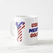 USA Patriotischer Herren-Golf Kaffeetasse (Vorderseite Links)