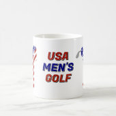 USA Patriotischer Herren-Golf Kaffeetasse (Mittel)