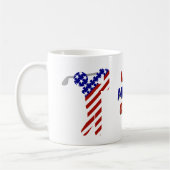 USA Patriotischer Herren-Golf Kaffeetasse (Links)