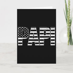 Usa Patriotischer Papi Vatertag Amerikanische Flag Karte