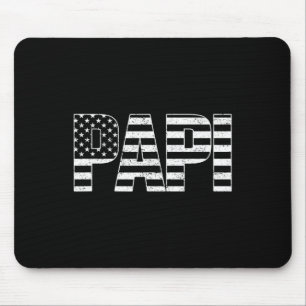 Usa Patriotischer Papi Vatertag Amerikanische Flag Mousepad
