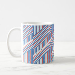 USA Patriotischer Rot-Weiß-Blauer Sterne Klassisch Kaffeetasse