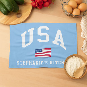 USA Patriotischer Unabhängigkeitstag Amerikanische Geschirrtuch
