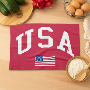 USA Patriotischer Unabhängigkeitstag Amerikanische Geschirrtuch
