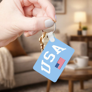 USA Patriotischer Unabhängigkeitstag Amerikanische Schlüsselanhänger