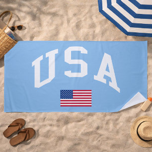 USA Patriotischer Unabhängigkeitstag Amerikanische Strandtuch
