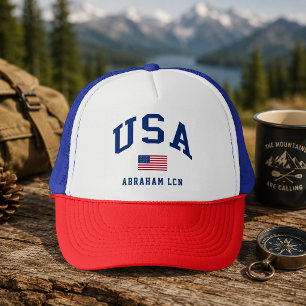 USA Patriotischer Unabhängigkeitstag Amerikanische Truckerkappe