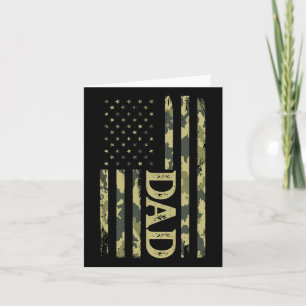 Usa Patriotischer Vater Vatertag Amerikanische Fla Karte