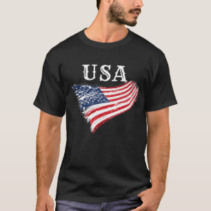 USA Patriotisches amerikanisches Flaggen-Design T-Shirt