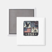 USA-patriotisches Design mit Adler Magnet (Vorderseite/Rückseite)