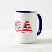 USA, patriotisches Design, Tasse (VorderseiteRechts)