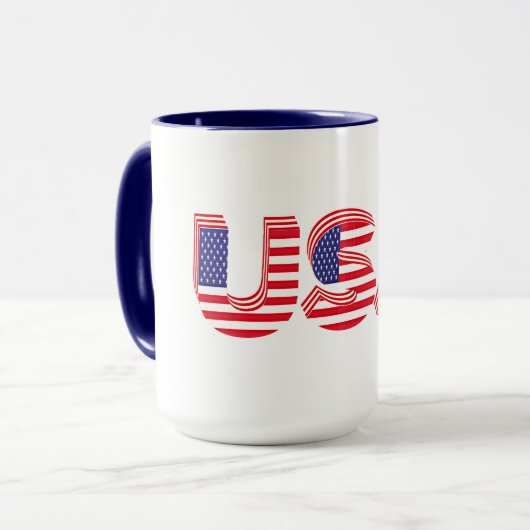 USA, patriotisches Design, Tasse (Vorderseite Links)