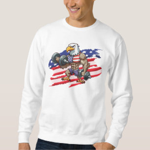 USA/patriotisches Krafttraining Weißkopfseeadler Sweatshirt