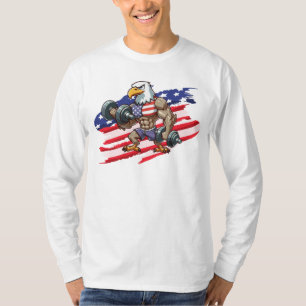 USA/patriotisches Krafttraining Weißkopfseeadler T-Shirt