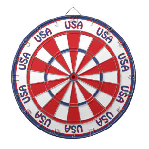 USA Patriotisches Rot, Weiß, Blau Dartscheibe