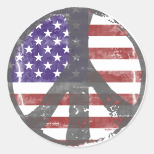 USA Peace Aufkleber