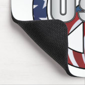 USA Peace Sign Mousepad (Ecke)