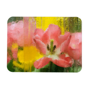 USA, Pennsylvania. Abstrakter Tulpen-Eindruck Magnet