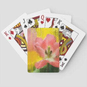 USA, Pennsylvania. Abstrakter Tulpen-Eindruck Spielkarten