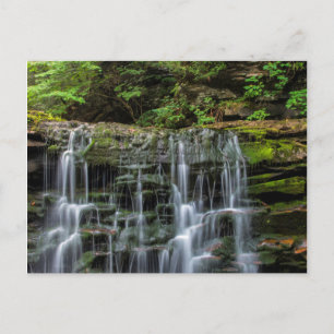 USA, Pennsylvania, Benton. Waterfall In Ricketts Postkarte