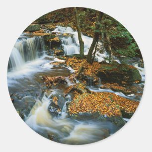 USA, Pennsylvania, Ricketts Glen Staat Park Runder Aufkleber