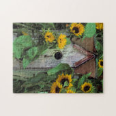 USA, Pennsylvania. Vogelhaus und Garten Puzzle (Horizontal)