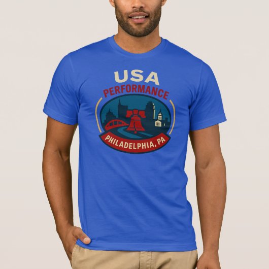 USA Performance Philadelphia T-Shirt (Vorderseite)
