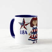 USA Personalisieren Tasse (Vorderseite Links)