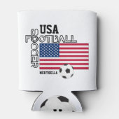 USA Personalisiert Fußball Fußball Dosenkühler (Rückseite)