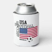 USA Personalisiert Fußball Fußball Dosenkühler (Kanne Rückseite)