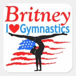 USA PERSONALISIERT GYMNASTICS STICKERS