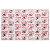 USA - PERSONALISIERTER ZUG UND FELDFABRIK STOFF (Fat Quarter (45,7 x 55,9 cm))