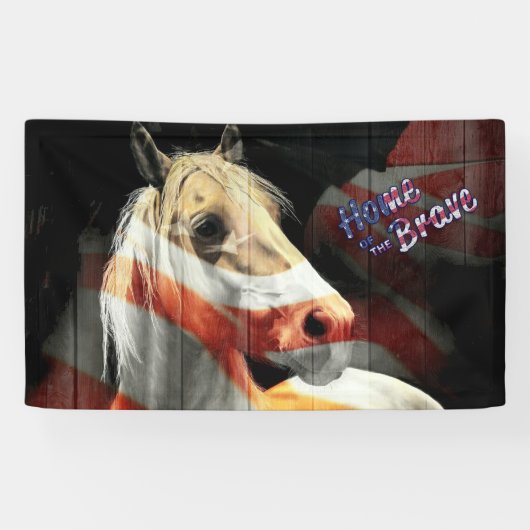 USA Pferd Banner (Horizontal)