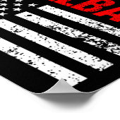 USA Pickleball American Flag Poster (Ecke)