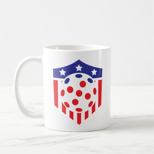 USA Pickleball Power Tasse, 11 oz Kaffeetasse (Links)