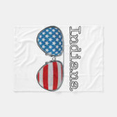 USA PILOT GLASSEN INDIANA FLEECEDECKE (Vorderseite (Horizontal))